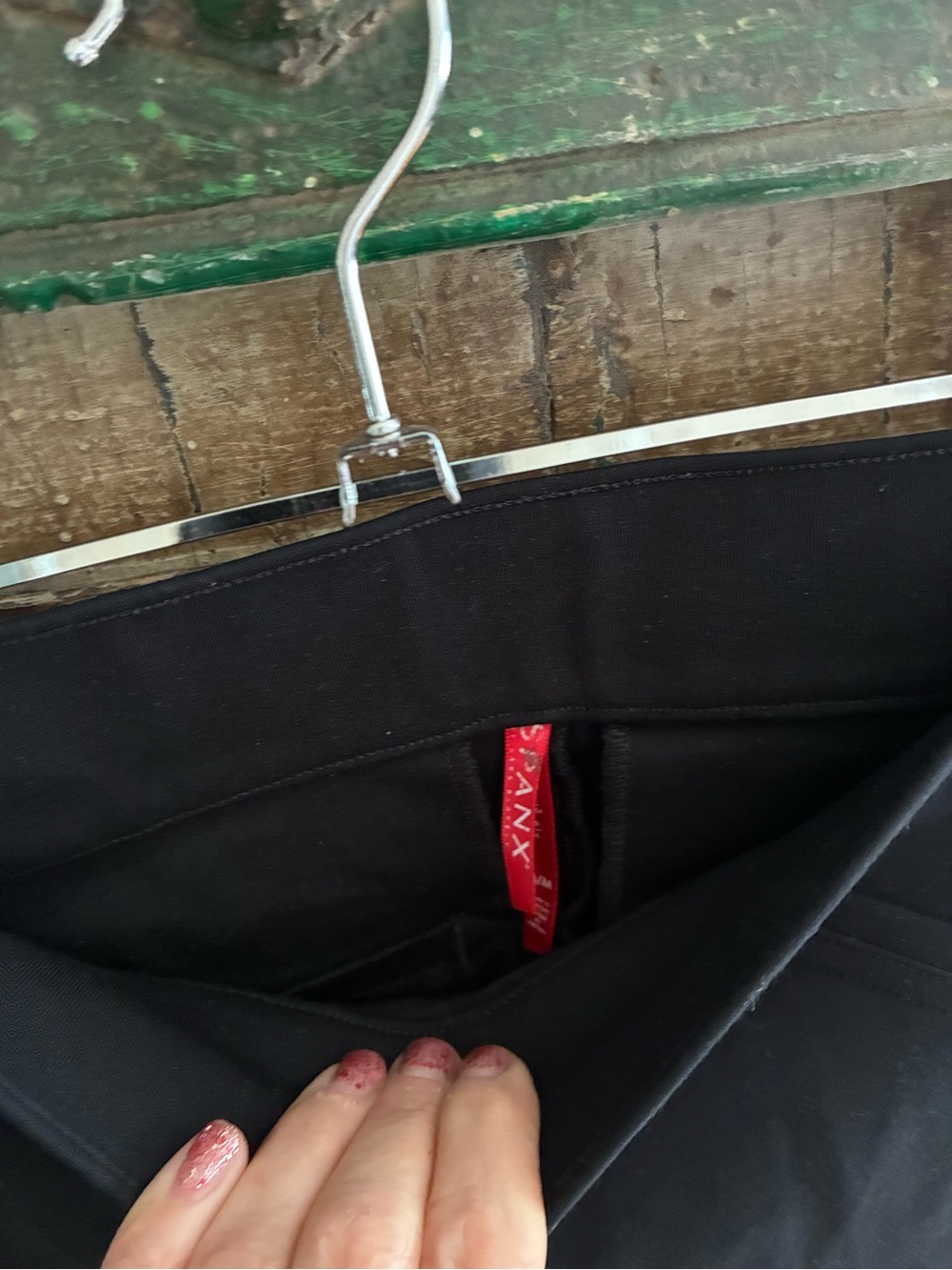 SPANX Black High-Rise Slim Leggings - Picture 3 of 4